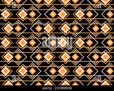 Geometric seamless pattern in art deco style. Golden lines pattern, vintage linear style. Design a template for wallpapers, banners, posters and adver Stock Vector