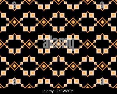 Geometric seamless pattern in art deco style. Golden lines pattern, vintage linear style. Design a template for wallpapers, banners, posters and adver Stock Vector