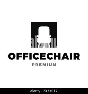 Office Chair Icon Vector Logo Template Illustration Design Stock Vector