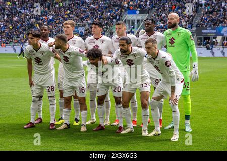 Milan, Italy - april 28 2024 - Inter vs Torino serie A - line up torino Credit: Kines Milano/Alamy Live News Stock Photo