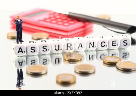 Still life on the theme of insurance Stock Photo