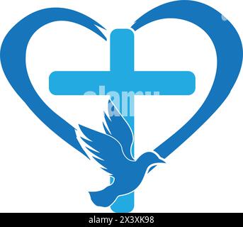Church logo template vector icon illustration design Stock Vector