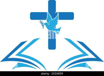 Church logo template vector icon illustration design Stock Vector
