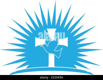 Church logo template vector icon illustration design Stock Vector