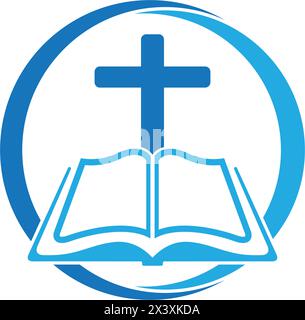 Church logo template vector icon illustration design Stock Vector