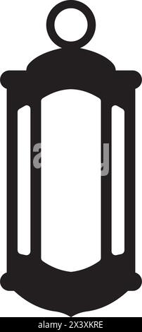 Fanoos Lantern background islam   logo simple vector icon illustration design Stock Vector