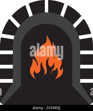 fire furnace icon logo vector design template Stock Vector Image & Art ...