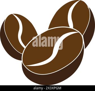 coffee beans icon logo vector design template Stock Vector