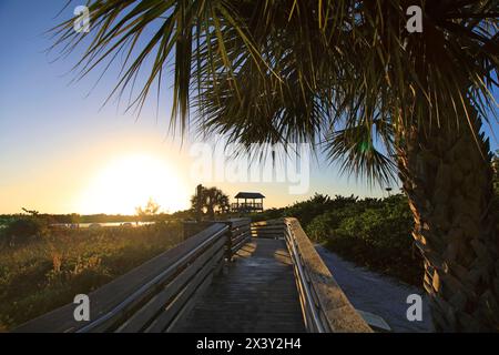 Usa, Florida.  Collier County. Marco Island, Tigertail Beach Stock Photo