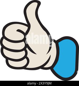 Like thumb icon logo, vector design illustration Stock Vector