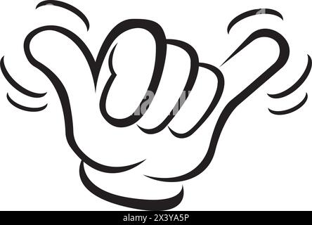 Shaka hands icon logo, vector design illustration Stock Vector