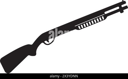 Gun Icon. Weapon Vector. Military Equipment Illustration Logo Template. Stock Vector