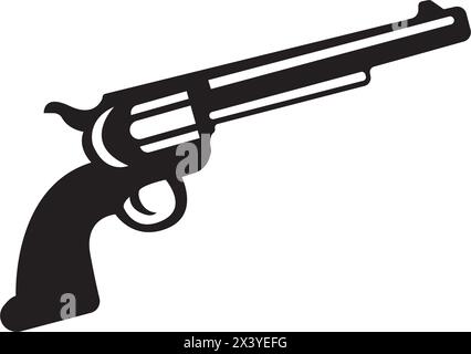 Gun Icon. Weapon Vector. Military Equipment Illustration Logo Template. Stock Vector