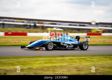 Maxwell Dodds 17 Virtuosi Racing Qualifying at Donington Park, Derby, England on 27 April 2024. Photo by Chris Williams. Editorial use only, license r Stock Photo