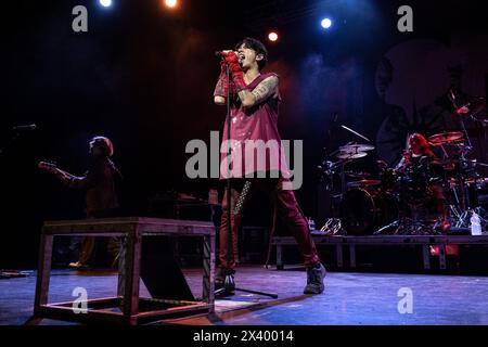 The Japanese rock band ONE OK ROCK performs a live concert at X
