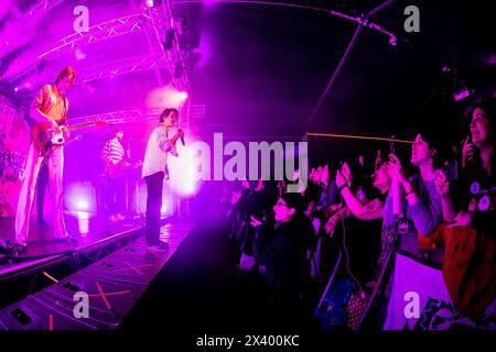 Milano, Italy. 27th Mar, 2024. Bojan Cvjetićanin of Slovenian indie rock band Joker Out performs live at Circolo Magnolia in Milano, Italy, on March 27 2024 Credit: NurPhoto SRL/Alamy Live News Stock Photo