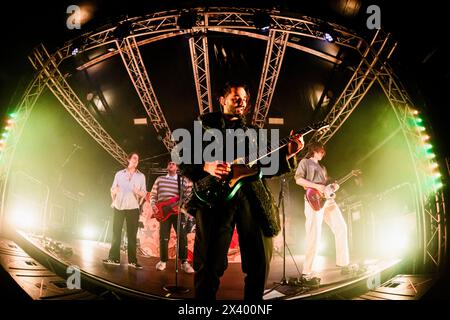 Milano, Italy. 27th Mar, 2024. Jan Peteh of Slovenian indie rock band Joker Out performs live at Circolo Magnolia in Milano, Italy, on March 27 2024 Credit: NurPhoto SRL/Alamy Live News Stock Photo