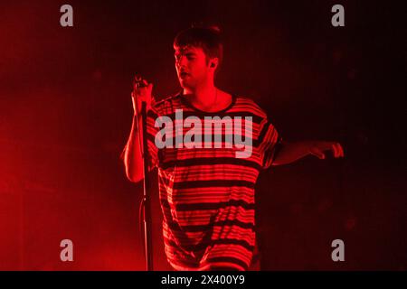 Padova, Italy. 16th Aug, 2022. Grian Chatten of Irish post-punk band Fontaines D.C. in live concert at Parco Della Musica Credit: NurPhoto SRL/Alamy Live News Stock Photo