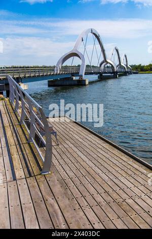Europe, Scandinavia, Sweden.. Soelvesborg. Longest pedestrian and cycle ...