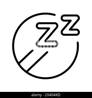 Sleeping drugs line black icon. Sign for web page, mobile app, button, logo. Vector isolated button. Editable stroke. Stock Vector