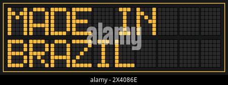 Made in Brazil graphic and label. Element of impact for the use you want to make of it. Stock Vector