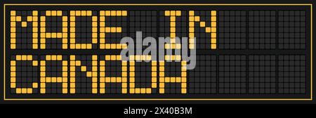 Made in Canada graphic and label. Element of impact for the use you want to make of it. Stock Vector