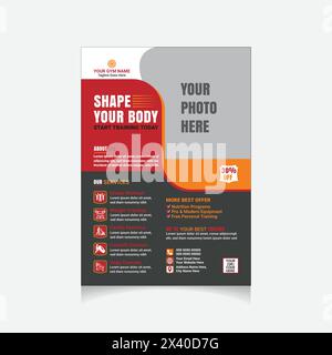 gym flyer Stock Vector