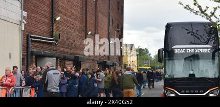 Audience members queue to enter the O2 Apollo venue in Manchester UK on ...