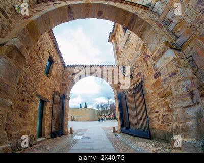 Medieval stone streets in Zamora, Spain Stock Photo