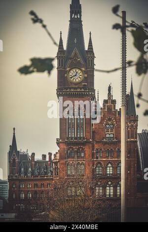 London, UK - January 2024: St Pancras International Train Station Stock Photo