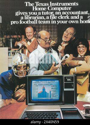 1981 Computer Ad Archive 1980s Retro Home Computers Stock Photo - Alamy