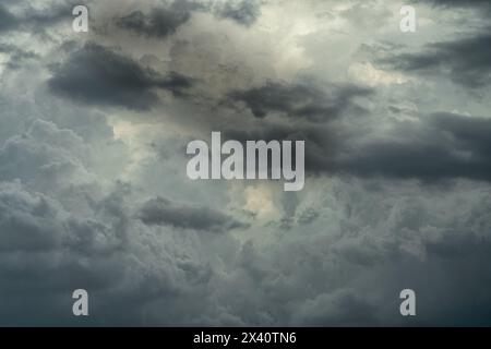 Clouds seen in a fantastic supercell in southern Colorado during storm chasing season; Kim, Colorado, United States of America Stock Photo