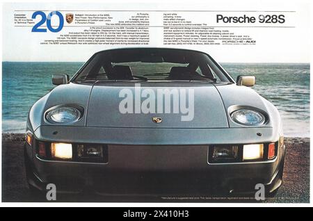 1981 Porsche 928 S Ad Stock Photo
