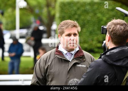 racehorse trainer DAN SKELTON Stock Photo