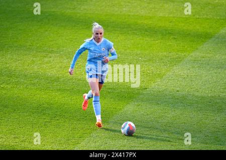 Manchester City's Alex Greenwood during the Barclays Women's Super League match at Ashton Gate, Bristol. Picture date: Sunday April 28, 2024. Stock Photo