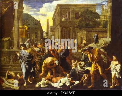 Nicolas Poussin - The Plague of Ashdod Stock Photo