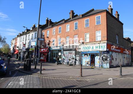 Peckham shops Stock Photo