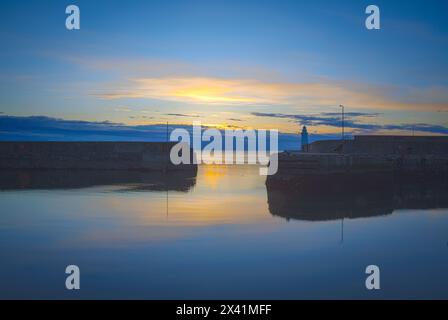 macduff harbour aberdeenshire scotland. Stock Photo