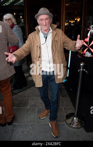 Paris, France. 29th Apr, 2024. Rufus attending the 140th anniversary of Les Deux Magots in Paris, France on April 29, 2024. Photo by Aurore Marechal/ABACAPRESS.COM Credit: Abaca Press/Alamy Live News Stock Photo