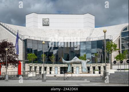 Bratislava, Slovakia - April, 20, 2024 :  Slovak National Theatre (Slovenske Narodne Divadlo, SND). New building. Bratislava. Slovakia. Stock Photo