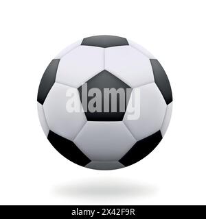 Realistic Soccer Ball Isolated On White Background - Stock Vector Stock 