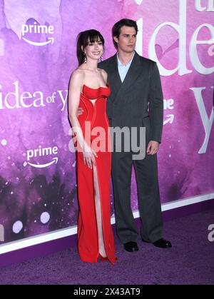 April 29, 2024, New York, New York, USA: Anne Hathaway and Nicholas Galitzine attend the New York Premiere of Prime VideoÃs 'The Idea of You' at Jazz at Lincoln Center in New York. (Credit Image: © Photo Image Press via ZUMA Press Wire) EDITORIAL USAGE ONLY! Not for Commercial USAGE! Stock Photo