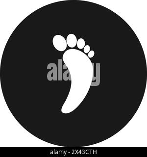 human footprint logo vector illustration design Stock Vector