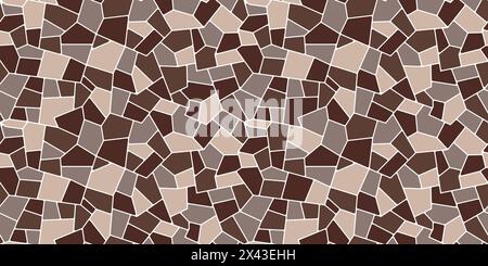 Splinter brown mosaic stone floor tile pattern paving background ...