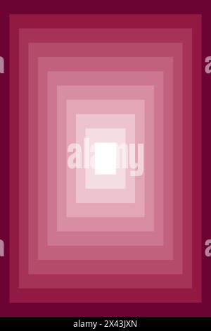 Illustration of Gradient Burgundy Colored Abstract 3D Multiple Square Frame Stock Photo