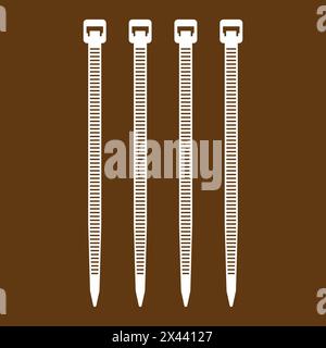 Cable ties icon vector illustration symbol design Stock Vector