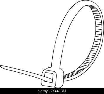 Cable ties icon vector illustration symbol design Stock Vector