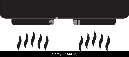 Kitchen smoke exhauster icon vector illustration symbol design Stock Vector