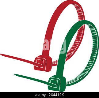 Cable ties icon vector illustration symbol design Stock Vector