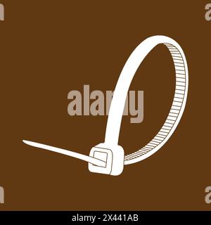 Cable ties icon vector illustration symbol design Stock Vector